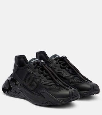 Fast leather-trimmed sneakers | Dolce&Gabbana