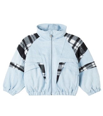 Checked denim jacket | Stella McCartney Kids