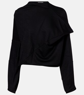 Wool-blend crop top  | Junya Watanabe