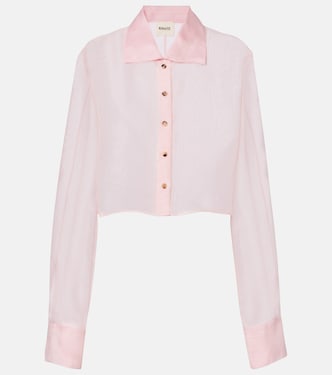 Jasen silk organza shirt | Khaite