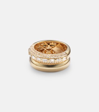 Orbit 18kt gold ring with diamonds | Shay Jewelry