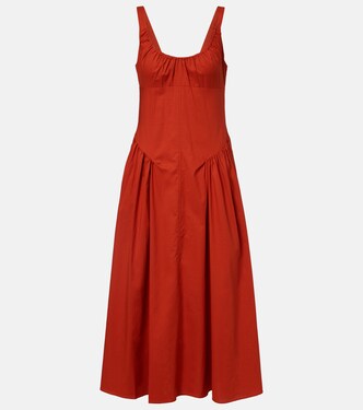 Olas cotton midi dress  | Faithfull