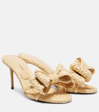 Le Cadeau 85 raffia mules | Mach & Mach