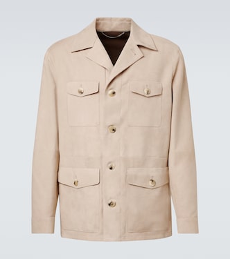 Suede field jacket | Canali