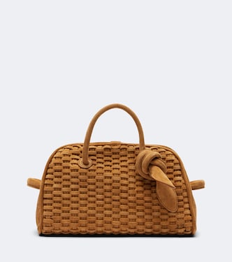 Turismo Small woven suede bowling bag | Jacquemus