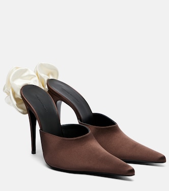 Verzierte Mules aus Satin | Magda Butrym