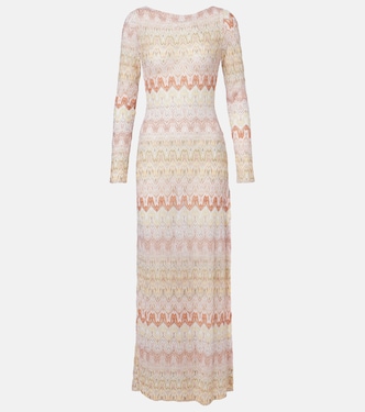Maxikleid aus Häkelstrick | Missoni