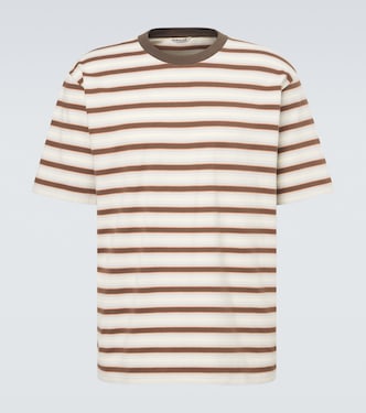 Striped cotton jersey T-shirt | Auralee