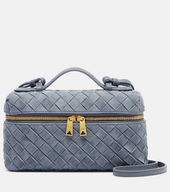 Bang Bang Intrecciato suede vanity bag | Bottega Veneta