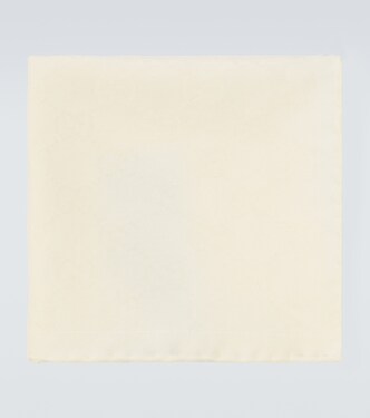 GG cotton and silk pocket square | Gucci