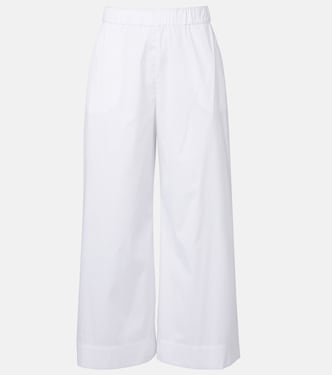 Weite Cropped-Hose Pece aus einem Baumwollgemisch | Max Mara