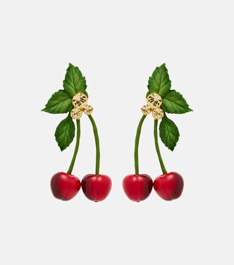 Maraschino embellished drop earrings | Jennifer Behr