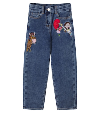 Embroidered jeans | Monnalisa
