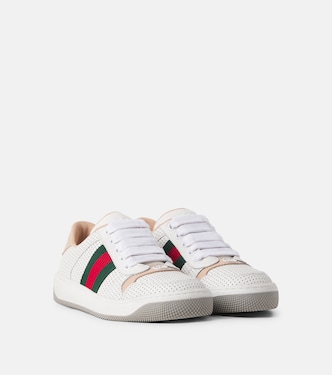 Zapatillas Screener de piel con Web | Gucci Kids