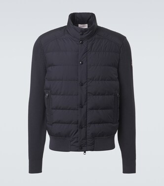 Down-paneled cotton-blend cardigan | Moncler