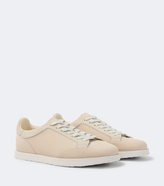 Sneakers in pelle con suede | Brunello Cucinelli