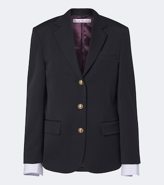 Layered wool blazer  | Acne Studios