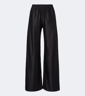 Weite Hose aus einem Seidengemisch | Gucci