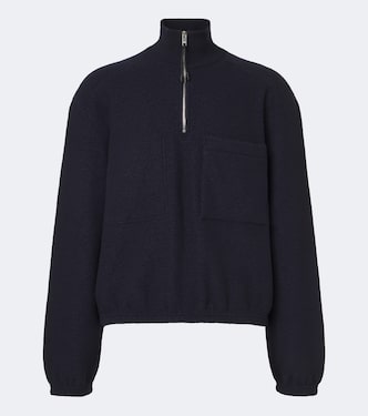 Wool felt half-zip sweater | Bottega Veneta