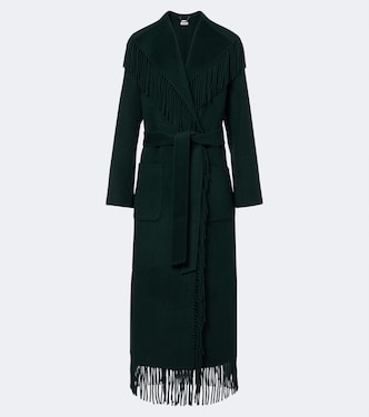 Carrie fringed wrap coat | Simkhai