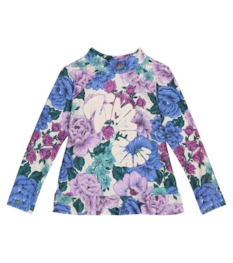 Poppy ruffled floral rash guard | Zimmermann Kids