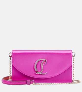 Loubi54 satin clutch | Christian Louboutin