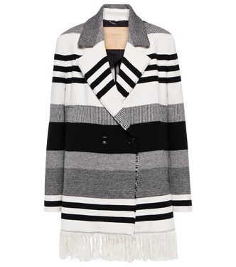 Striped Luxury cotton and wool jacket | Dorothee Schumacher