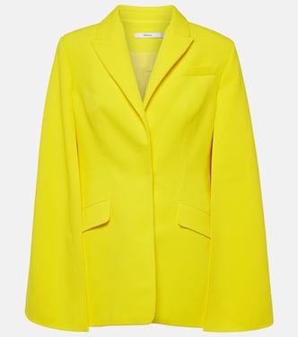 Hadley caped crêpe blazer | Safiyaa