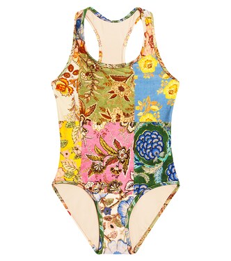 Junie floral racerback swimsuit  | Zimmermann Kids