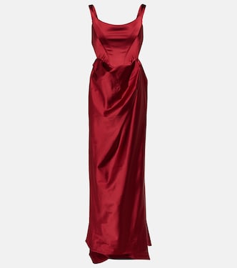 Vestido de fiesta de satén drapeado | Vivienne Westwood