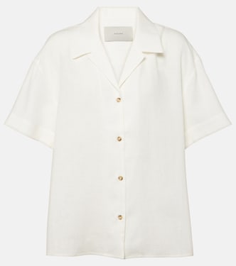 Prague linen bowling shirt | Asceno