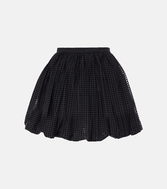 Minifalda de popelín de mezcla de algodón | Alaïa