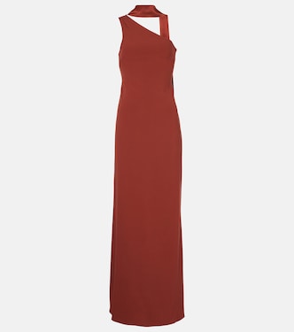 Caroline one-shoulder crêpe cady gown | Taller Marmo