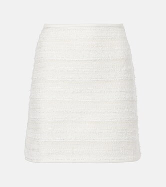Minifalda de denim y tweed | Nina Ricci