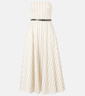 Midikleid Fervida aus Baumwolle und Leinen | Max Mara
