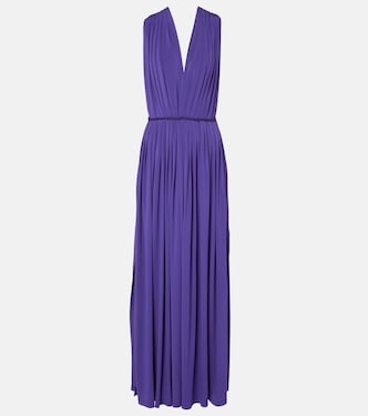 Walter pleated jersey maxi dress | Max Mara