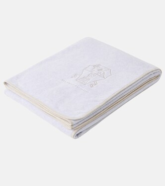 Embroidered cotton terry towel | Brunello Cucinelli