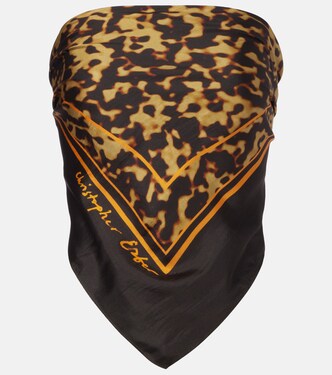 Printed silk top | Christopher Esber