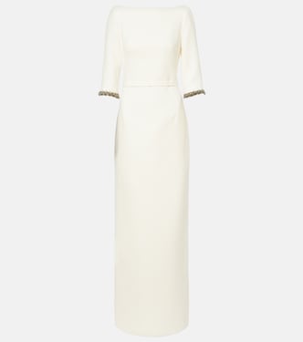 Bridal Amaris embellished crêpe gown | Safiyaa