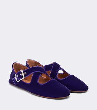 Ballerinas aus Samt | Alaïa