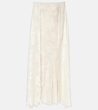 Maxirock aus Satin-Jacquard | Rodarte