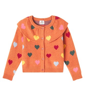 Heartblock ruffled cardigan | Jellymallow