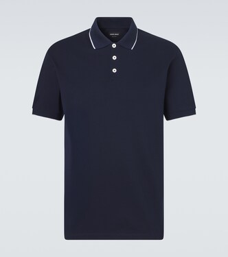 Cotton piqué polo shirt | Giorgio Armani