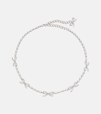 Crystal-embellished necklace | Self-Portrait