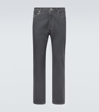 Logo straight jeans | Brunello Cucinelli