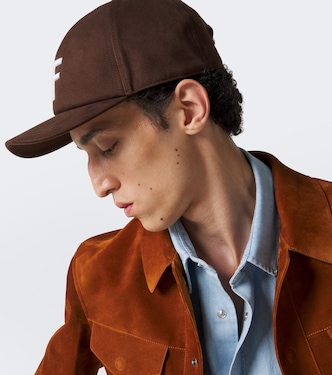 Logo cotton canvas baseball cap in brown - Tom Ford | Mytheresa