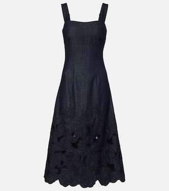 Midikleid Rosaura aus Denim | Veronica Beard