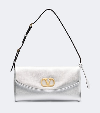 DeVain Small metallic leather shoulder bag | Valentino Garavani
