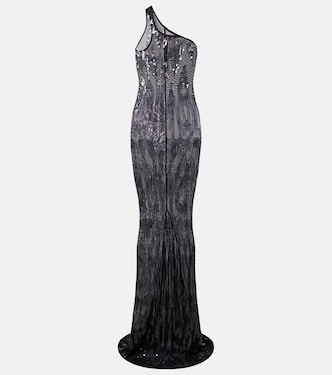 Lilies one-shoulder sequined tulle gown | Rick Owens