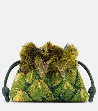 Paula's Ibiza Flamenco Mini beaded clutch | Loewe